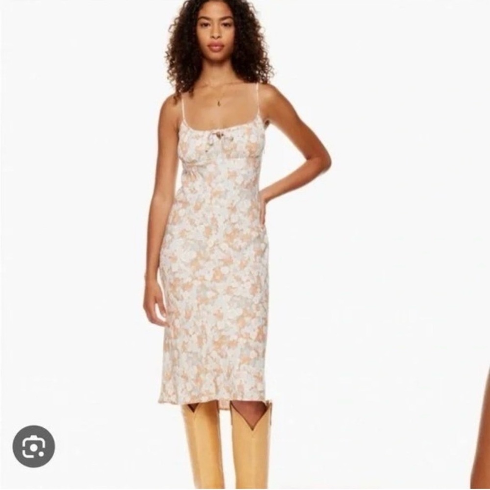Aritzia Wilfred Slip Midi Dress Size 8